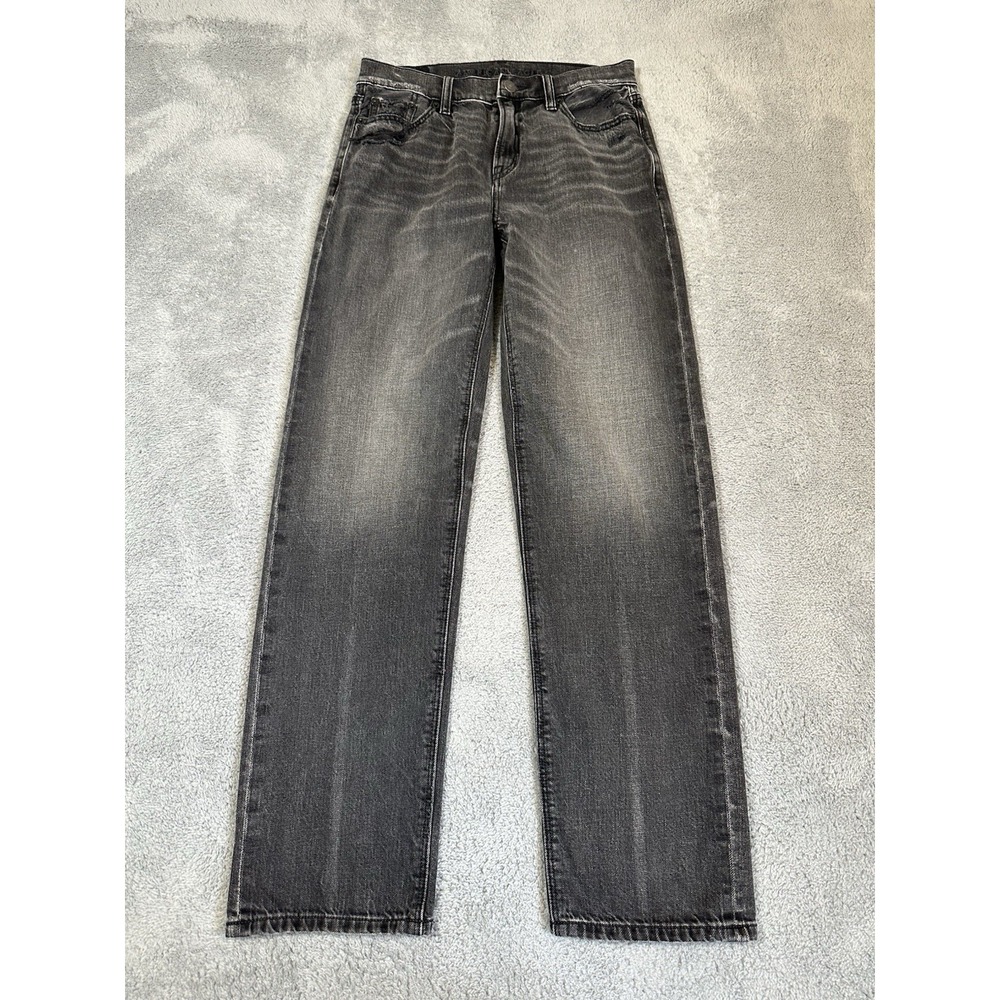 American Eagle AE Jeans Womens 0/2 28x30 Black Gray Ex-Boyfriend Denim Read